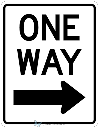 One Way Sign